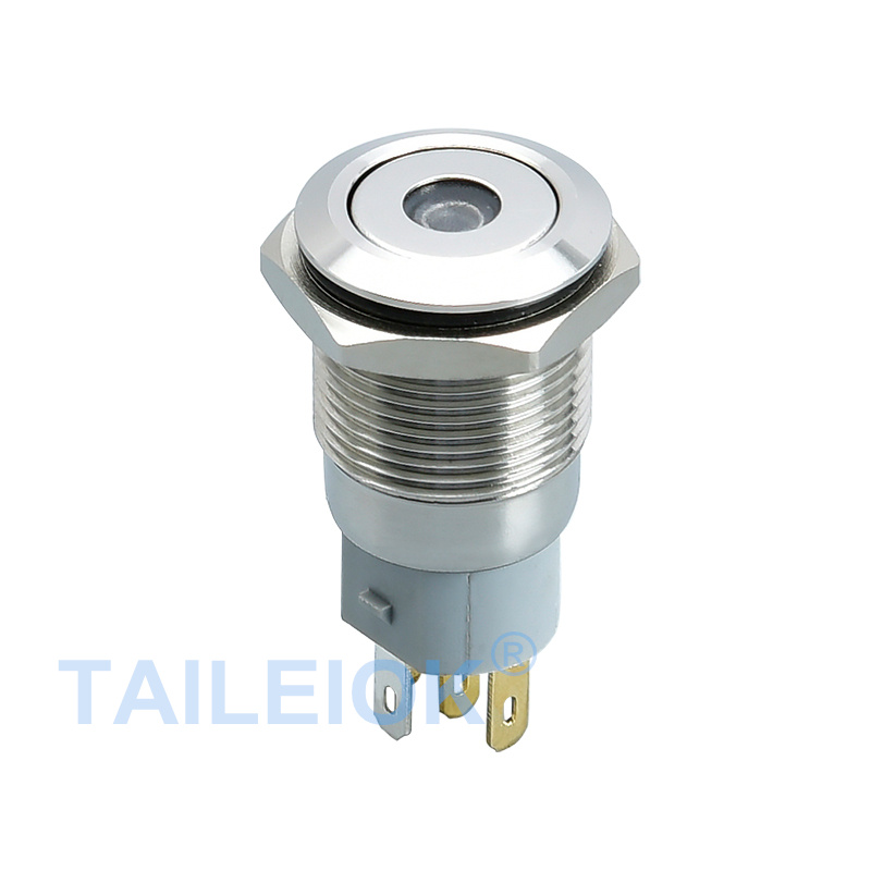 16mm metal push button switch with LED