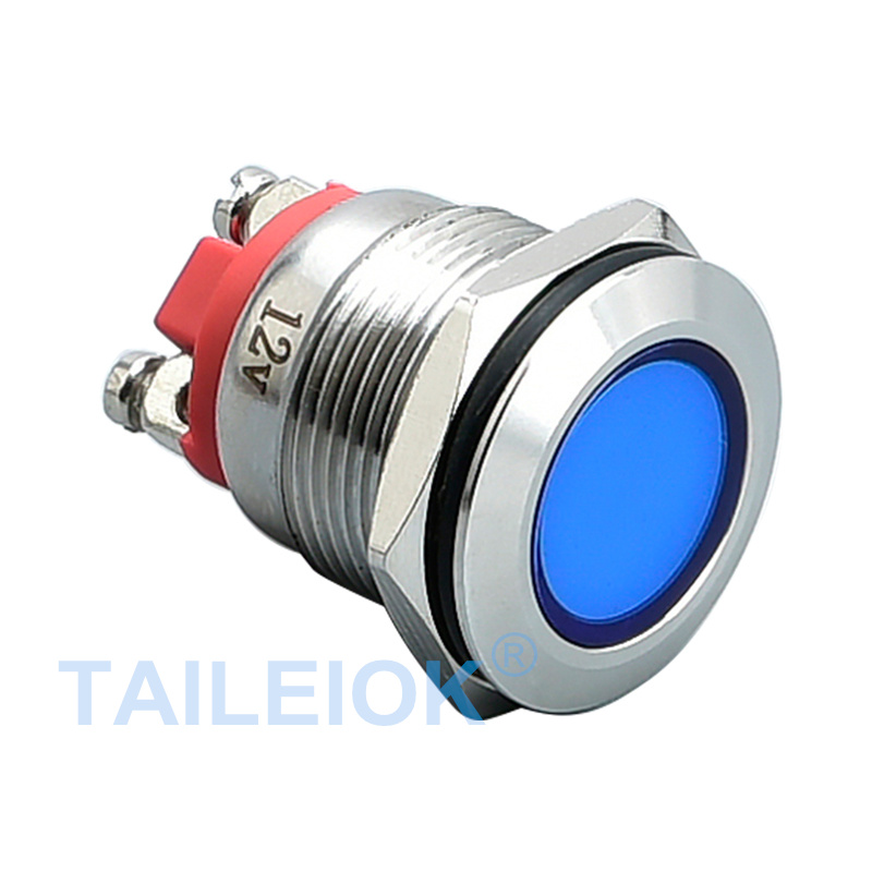 19mm Waterproof Pilot Lamp Signal LED Indicator Lights With Screw Terminal
